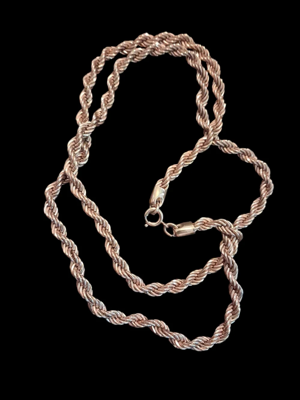 Rope Chain Necklace in Gold Tone - Women’s Jewelry